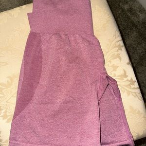 NVGTN pastel pink contour seamless shorts